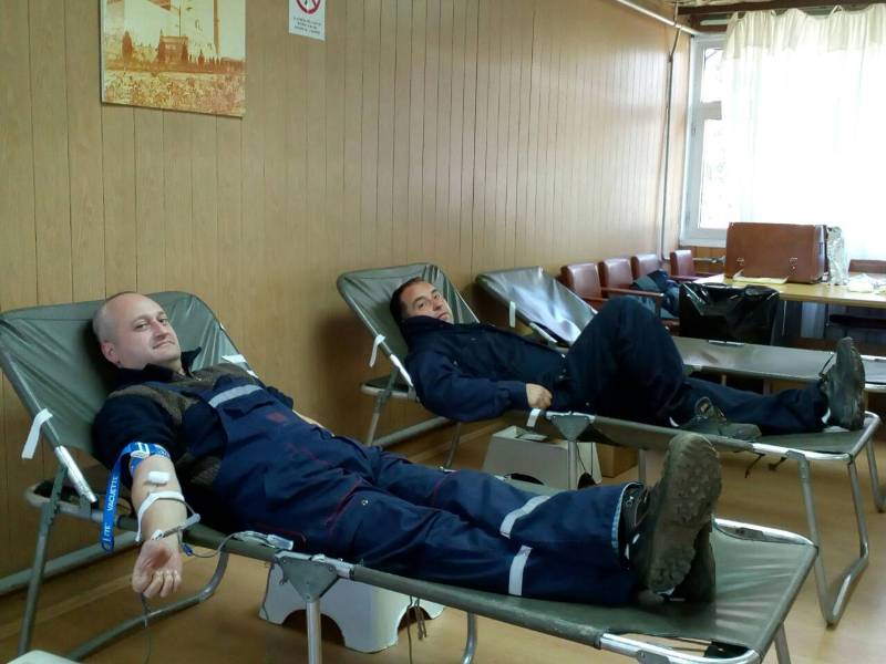 Детаљи са добровољног давања крви на Термоелектрани "Морава"